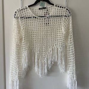 Fishnet type Suit cover up top